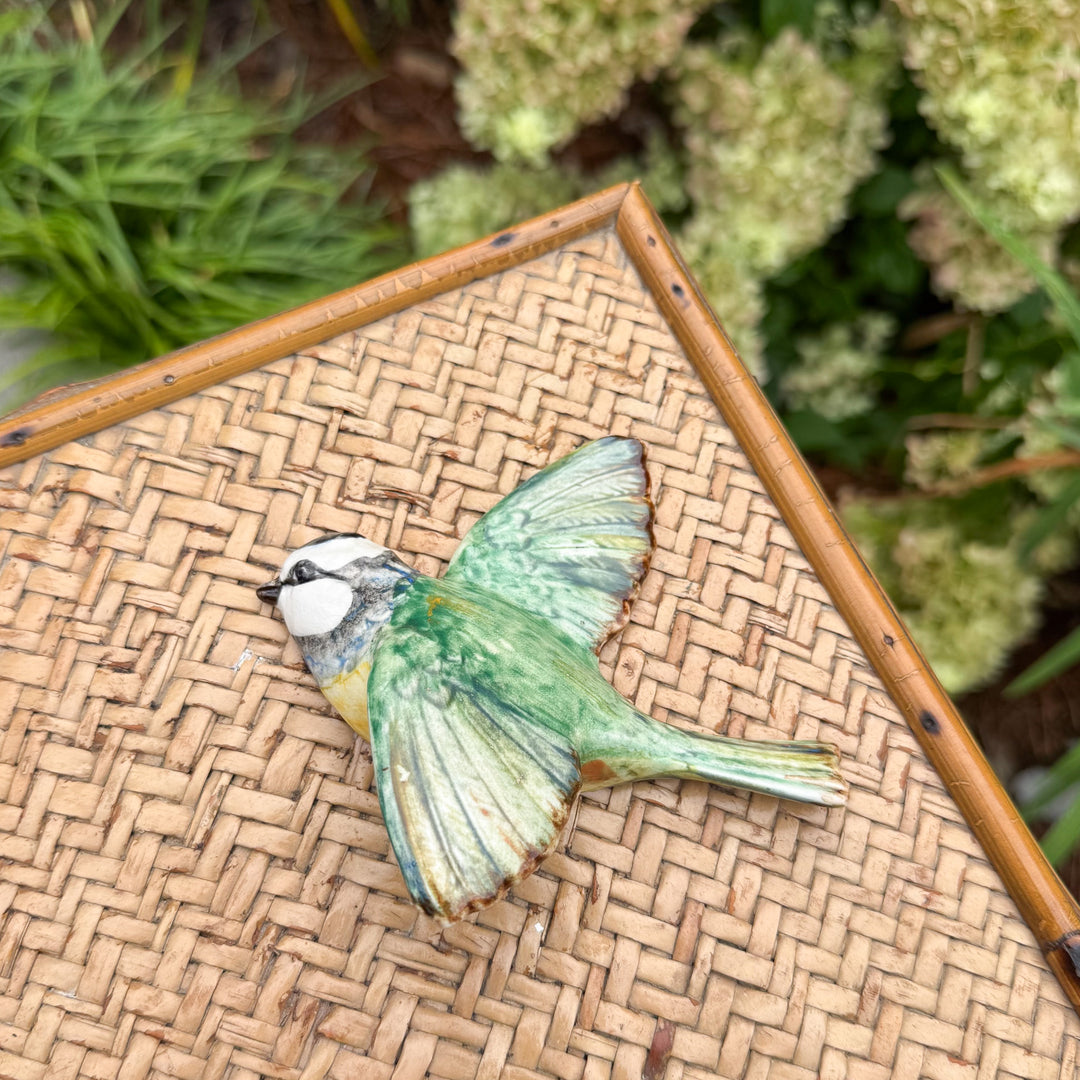 Vintage Beswick England Blue Tit Wall Plaque