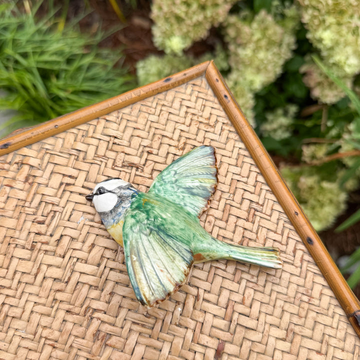 Vintage Beswick England Blue Tit Wall Plaque