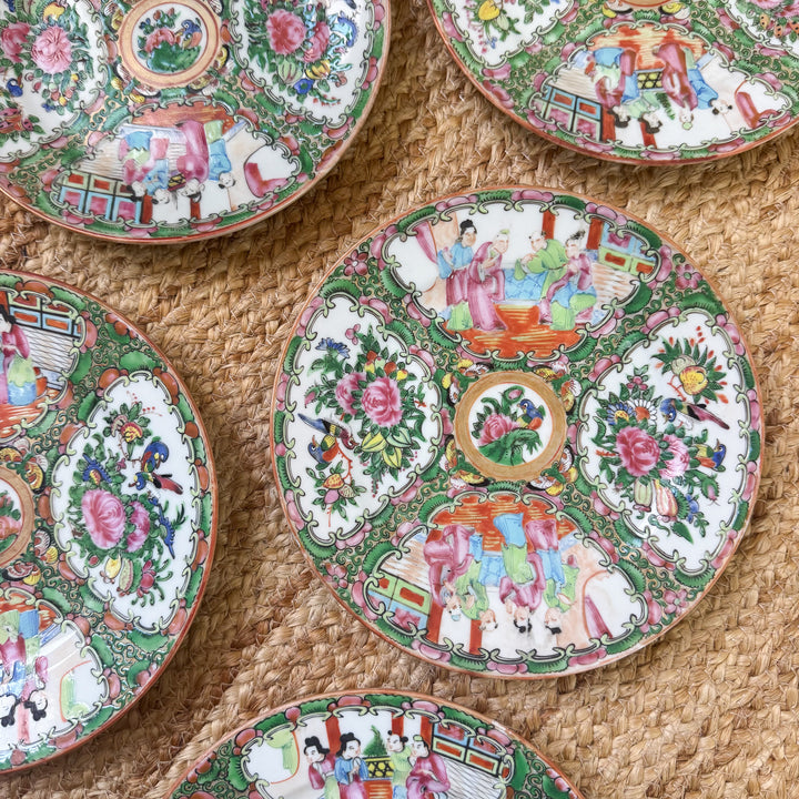 Antique Rose Medallion 7.5" Plates - Sold Individually