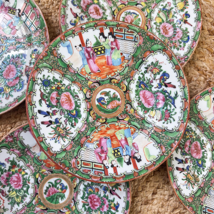 Antique Rose Medallion 7.5" Plates - Sold Individually