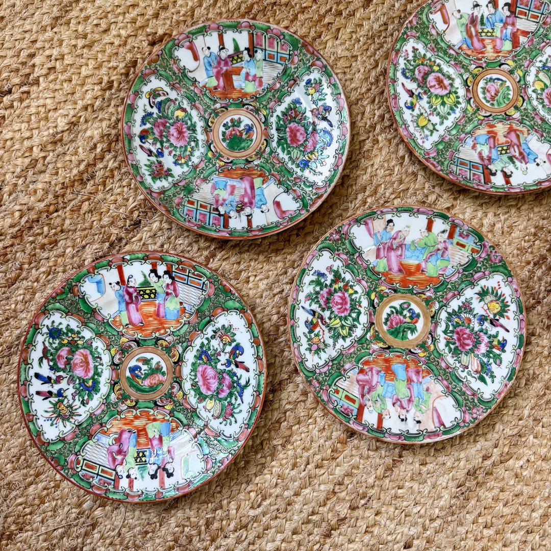 Antique Rose Medallion 7.5" Plates - Sold Individually