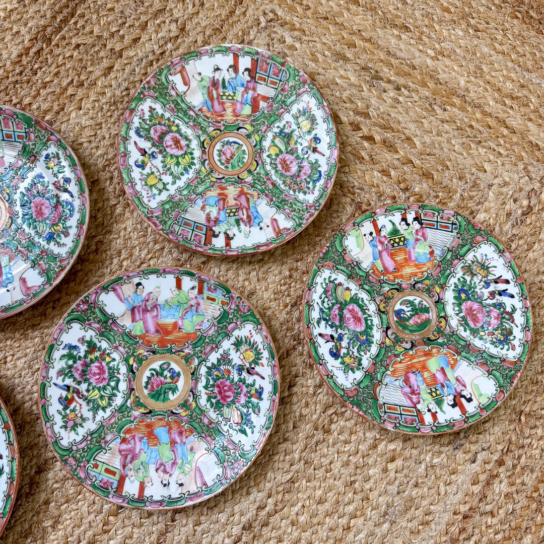 Antique Rose Medallion 7.5" Plates - Sold Individually