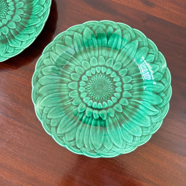Antique Wedgwood Majolica Sunflower Plates - Sold Individually