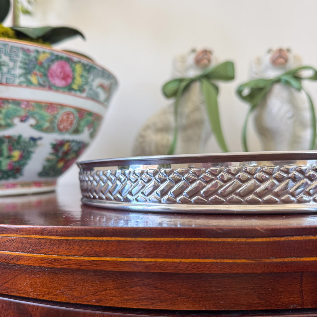 Ralph Lauren Equestrian Braid Round Tray