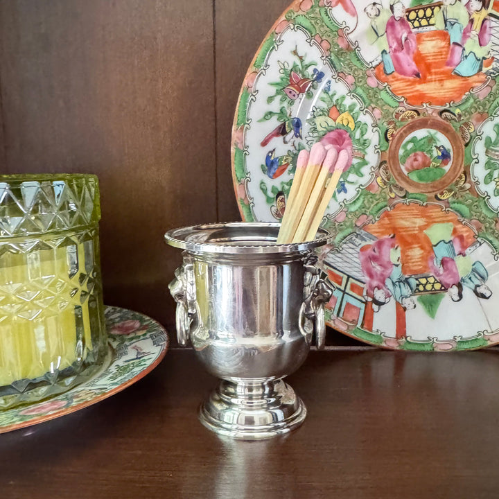 Vintage Mini Urn with Lion Handle