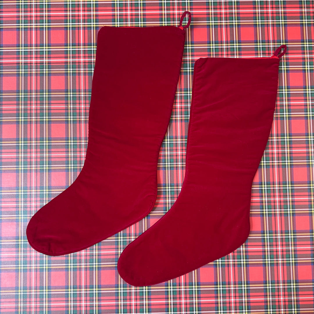 Vintage Christmas Tree Needlepoint Stocking