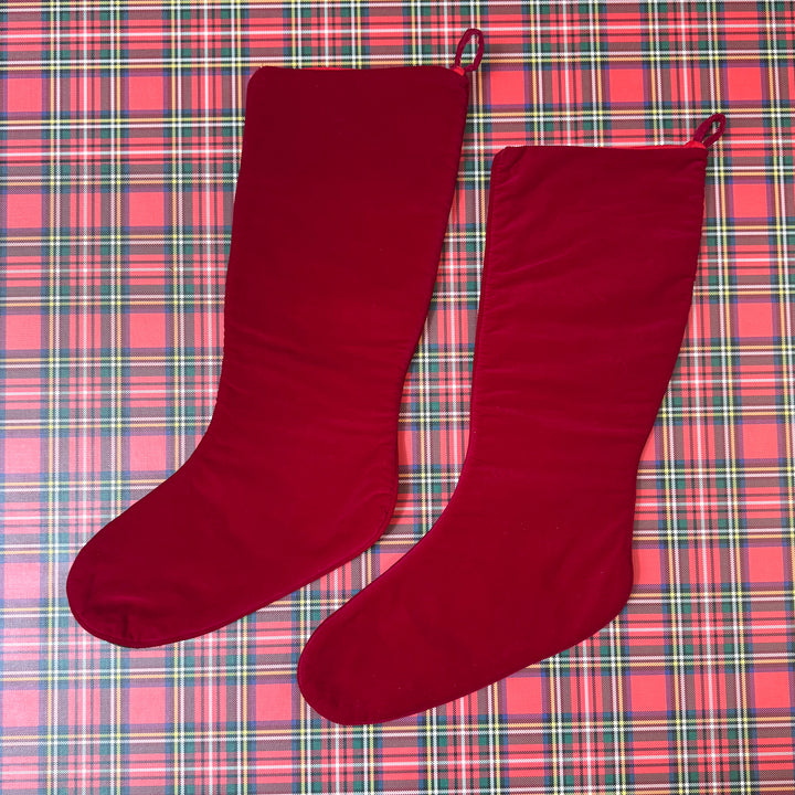 Vintage Christmas Tree Needlepoint Stocking