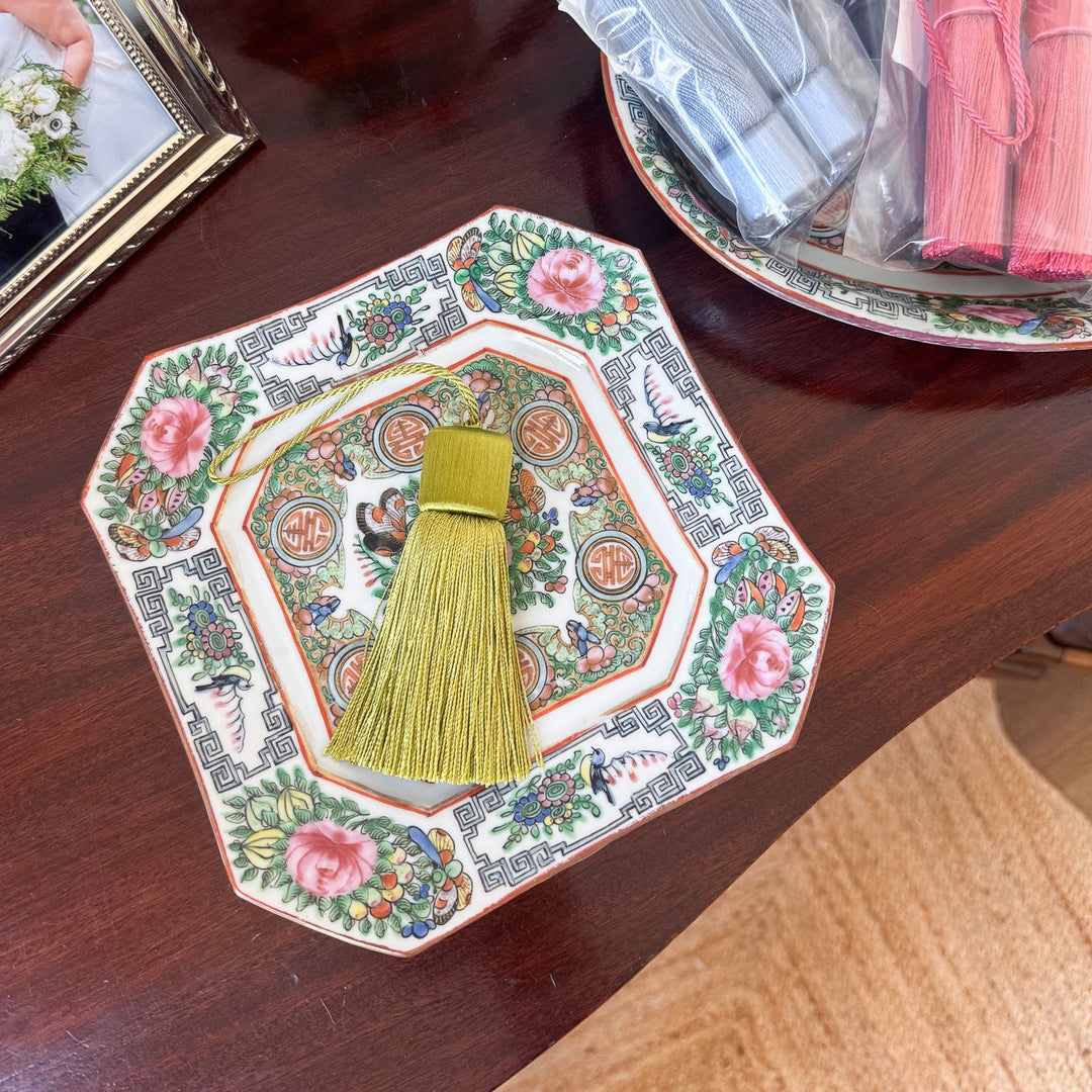 Gathered Manor Tassel - Chartreuse