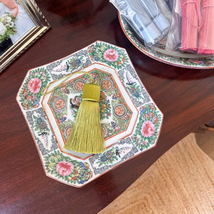 Gathered Manor Tassel - Chartreuse