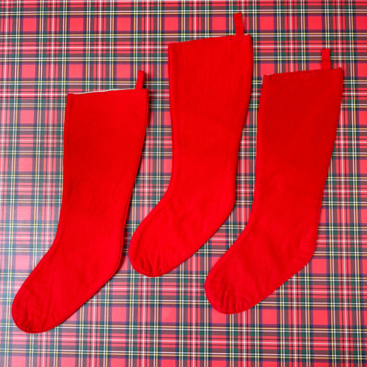 Vintage Noel Santa Needlepoint Stocking
