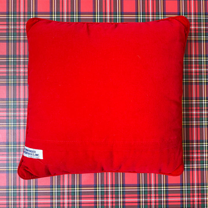 Vintage Candy Cane Needlepoint Pillow