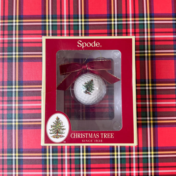 Spode Christmas Tree Golf Ball Ornament