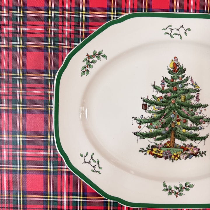 Vintage Spode Christmas Tree Platter - Made in England