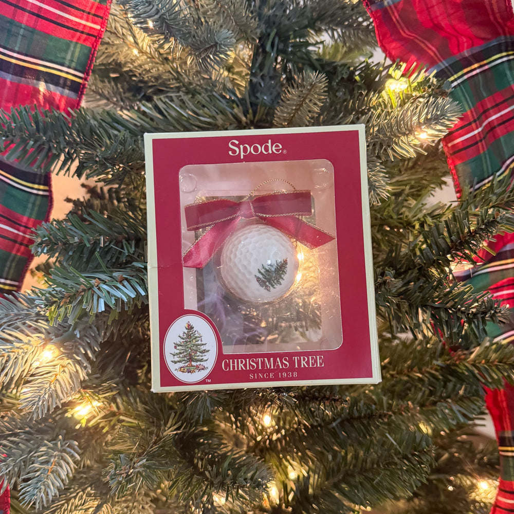 Spode Christmas Tree Golf Ball Ornament