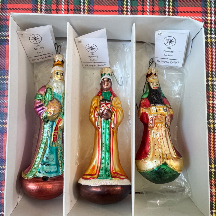 Christopher Radko Three Wise Men 1995 Ornament Set