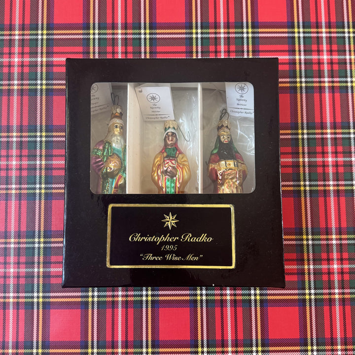 Christopher Radko Three Wise Men 1995 Ornament Set