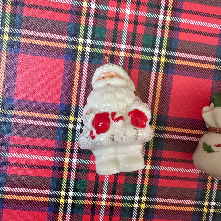Lenox Holiday Hanging Salt & Pepper Set - Santa and His Bag of Toys