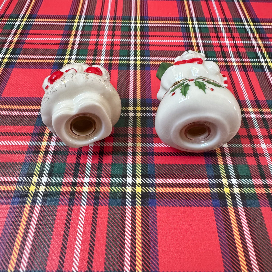 Lenox Holiday Hanging Salt & Pepper Set - Santa and His Bag of Toys