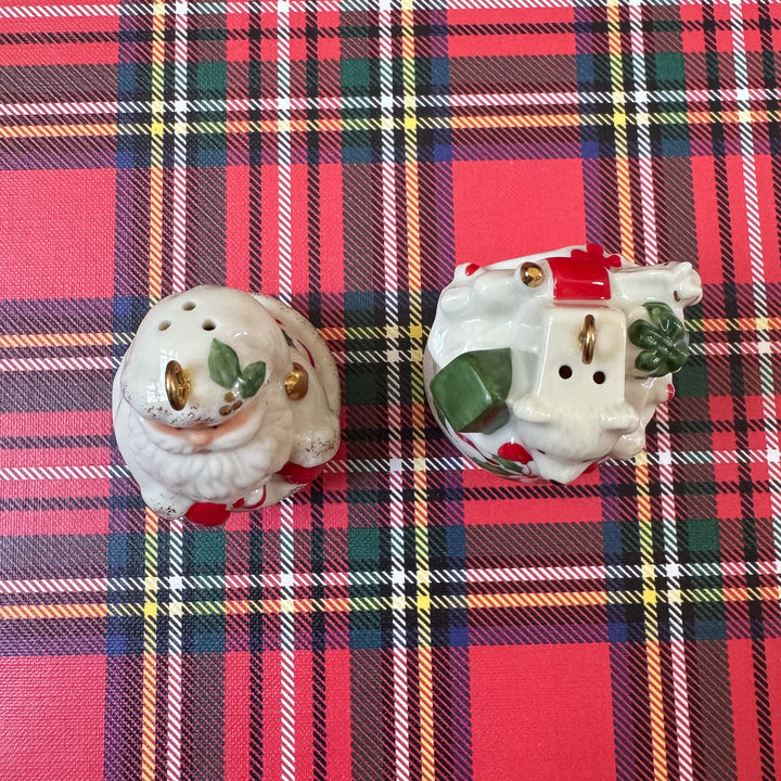 Lenox Holiday Hanging Salt & Pepper Set - Santa and His Bag of Toys