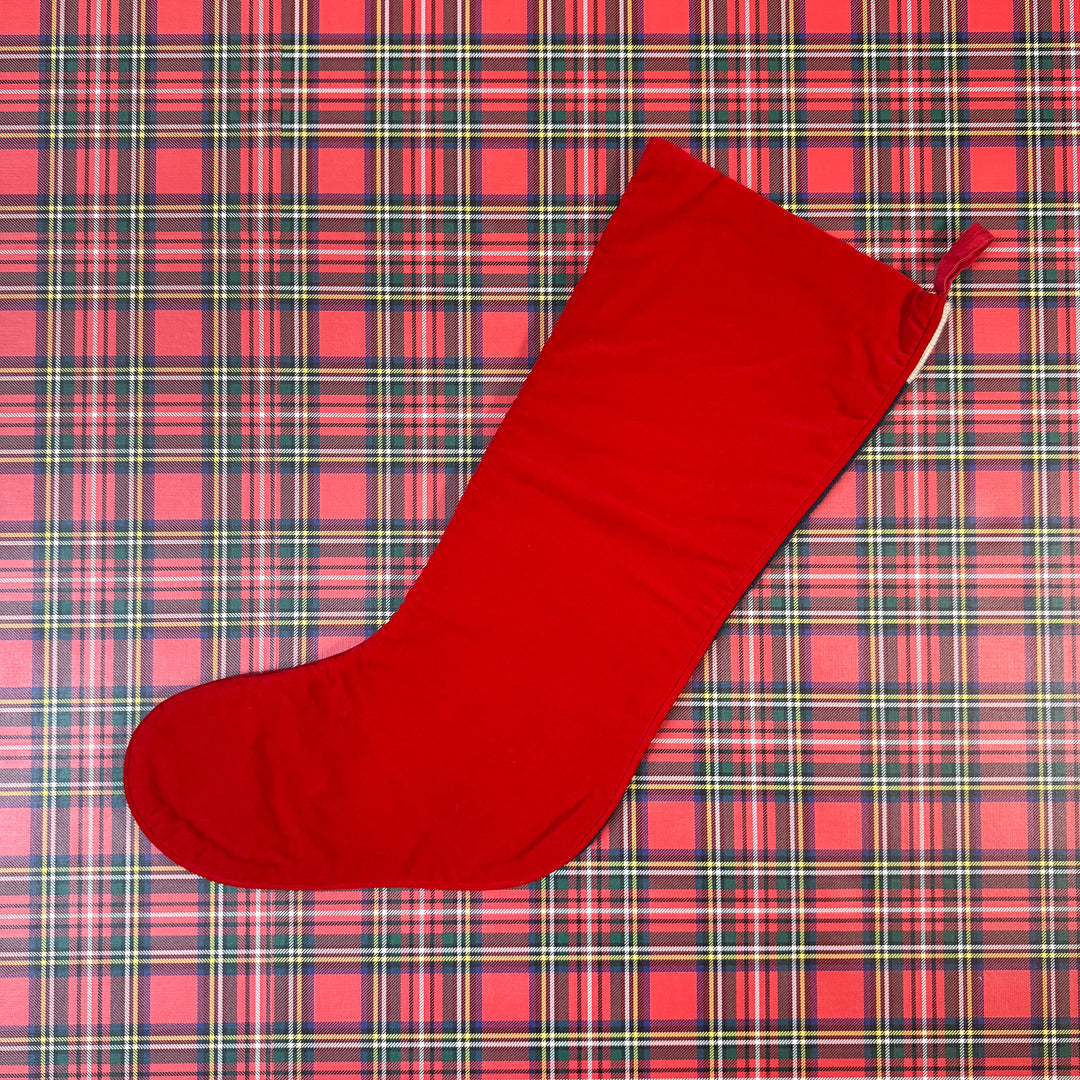 Vintage Candy Cane Needlepoint Stocking