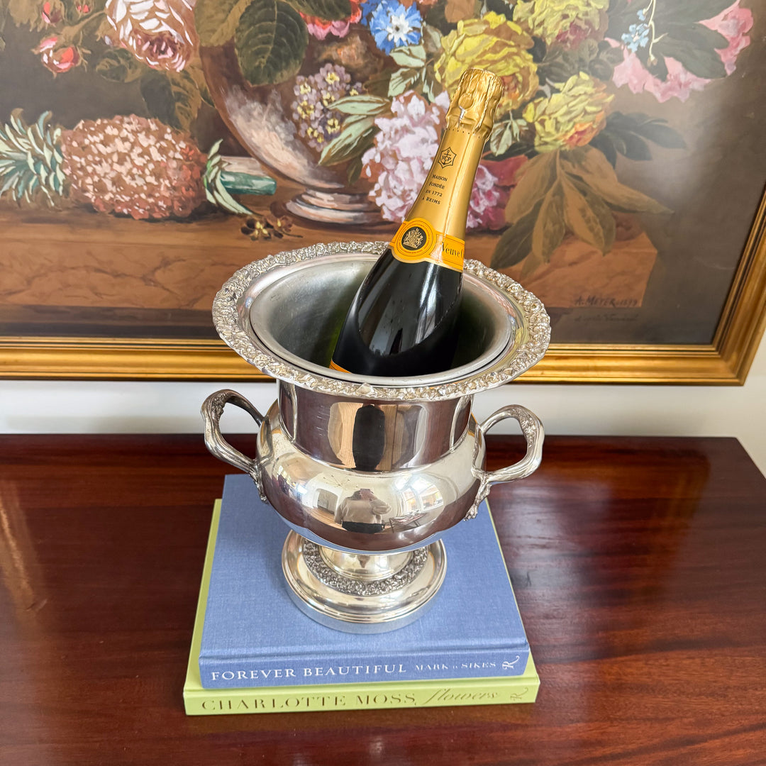 Vintage Sheridan Silver-Plated Trophy-Style Champagne Bucket