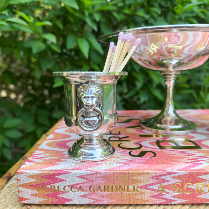 Vintage Mini Urn with Lion Handles