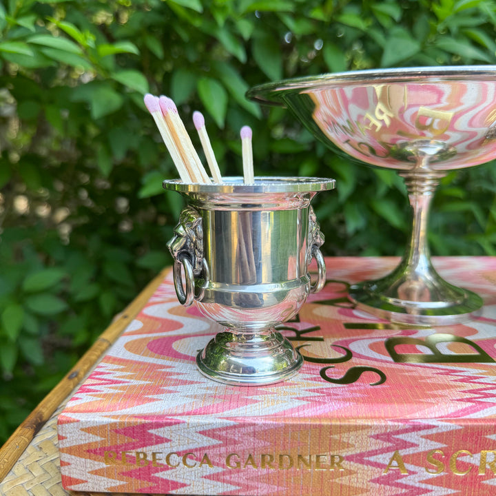 Vintage Mini Urn with Lion Handles