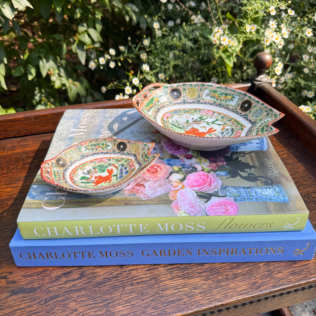 Antique Famille Rose Small Fish Plate