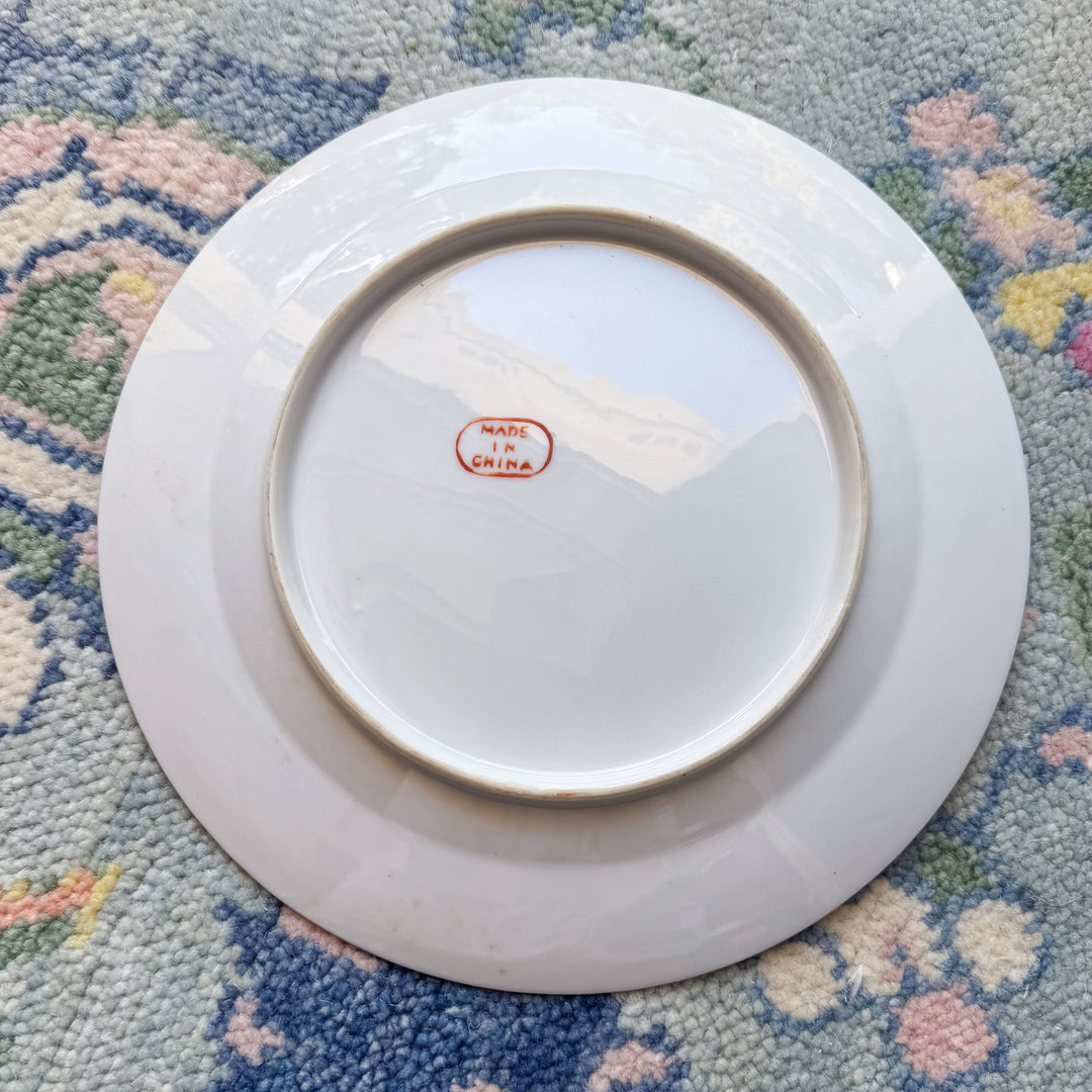 Antique Famille Rose 9.5" Plate