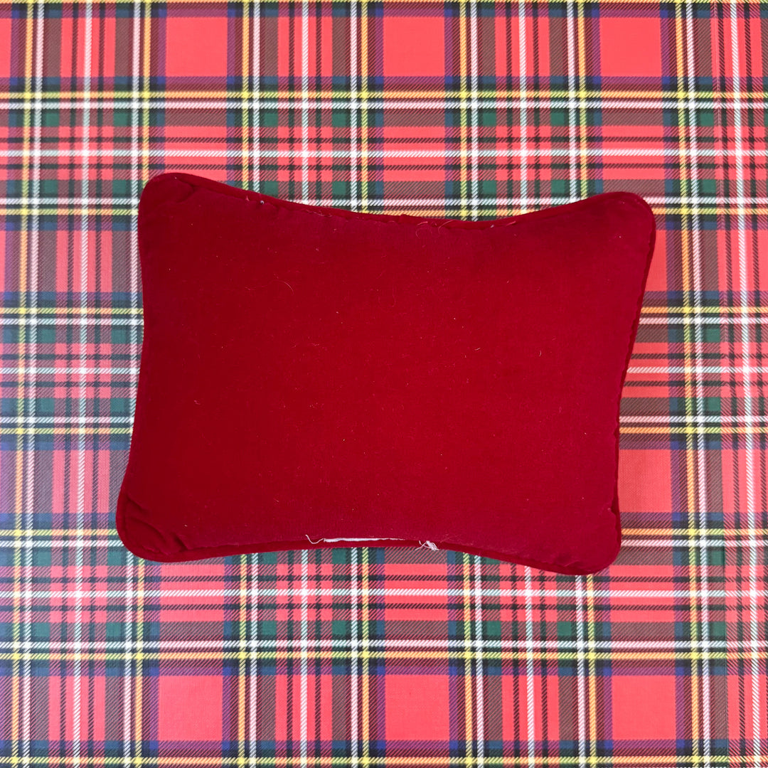 I Believe in Santa Claus Christmas Needlepoint Pillow