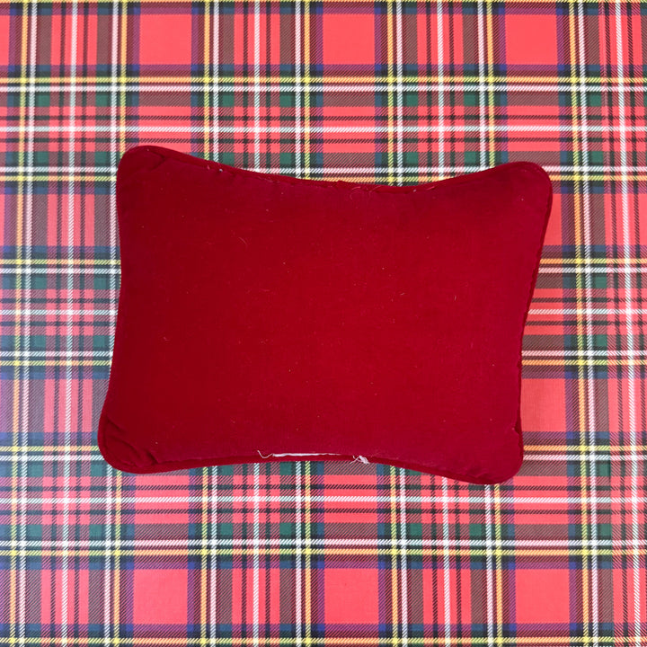 I Believe in Santa Claus Christmas Needlepoint Pillow