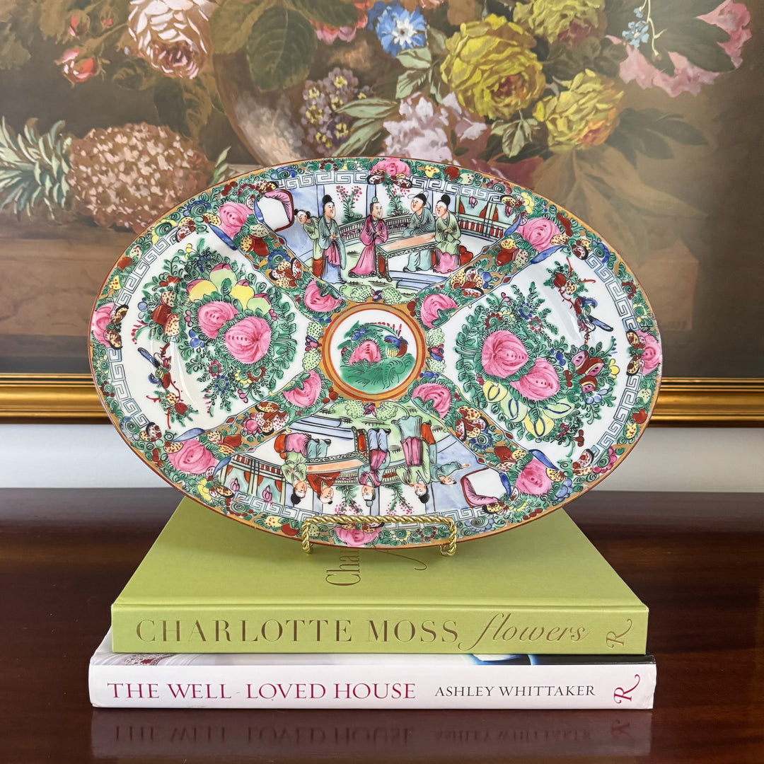 Vintage Rose Medallion Platter