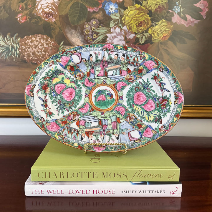 Vintage Rose Medallion Platter