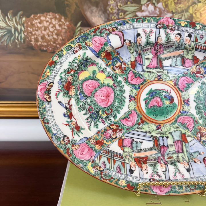 Vintage Rose Medallion Platter