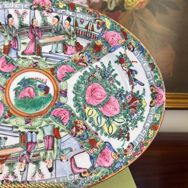 Vintage Rose Medallion Platter