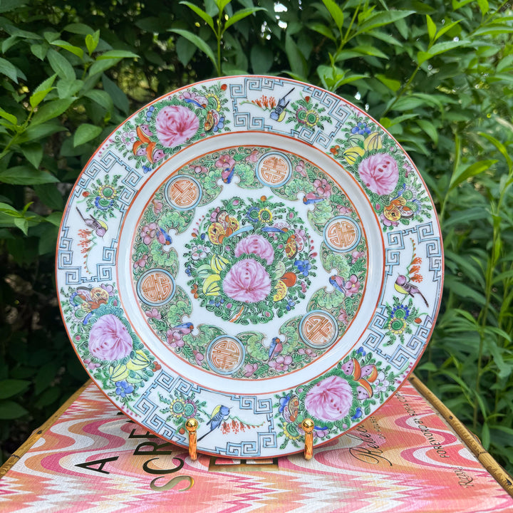 Large Rose Canton Plate