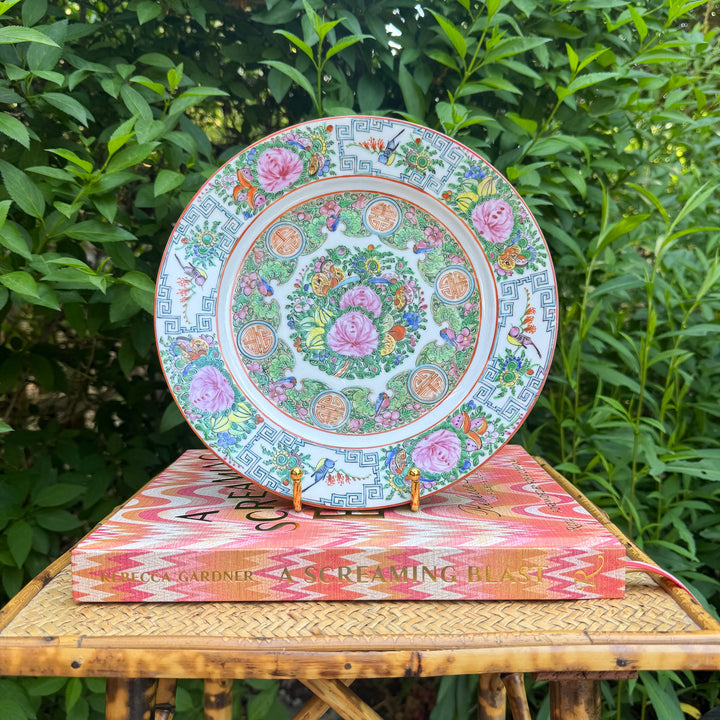 Large Rose Canton Plate