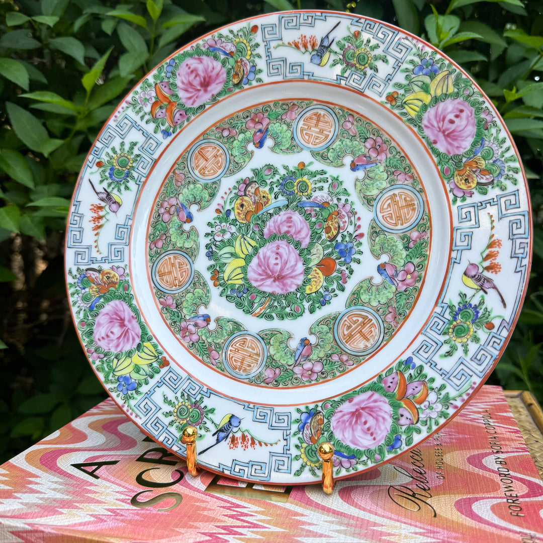 Large Rose Canton Plate