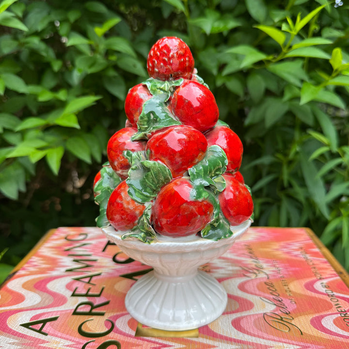 Vintage Petite Italian Strawberry Topiary