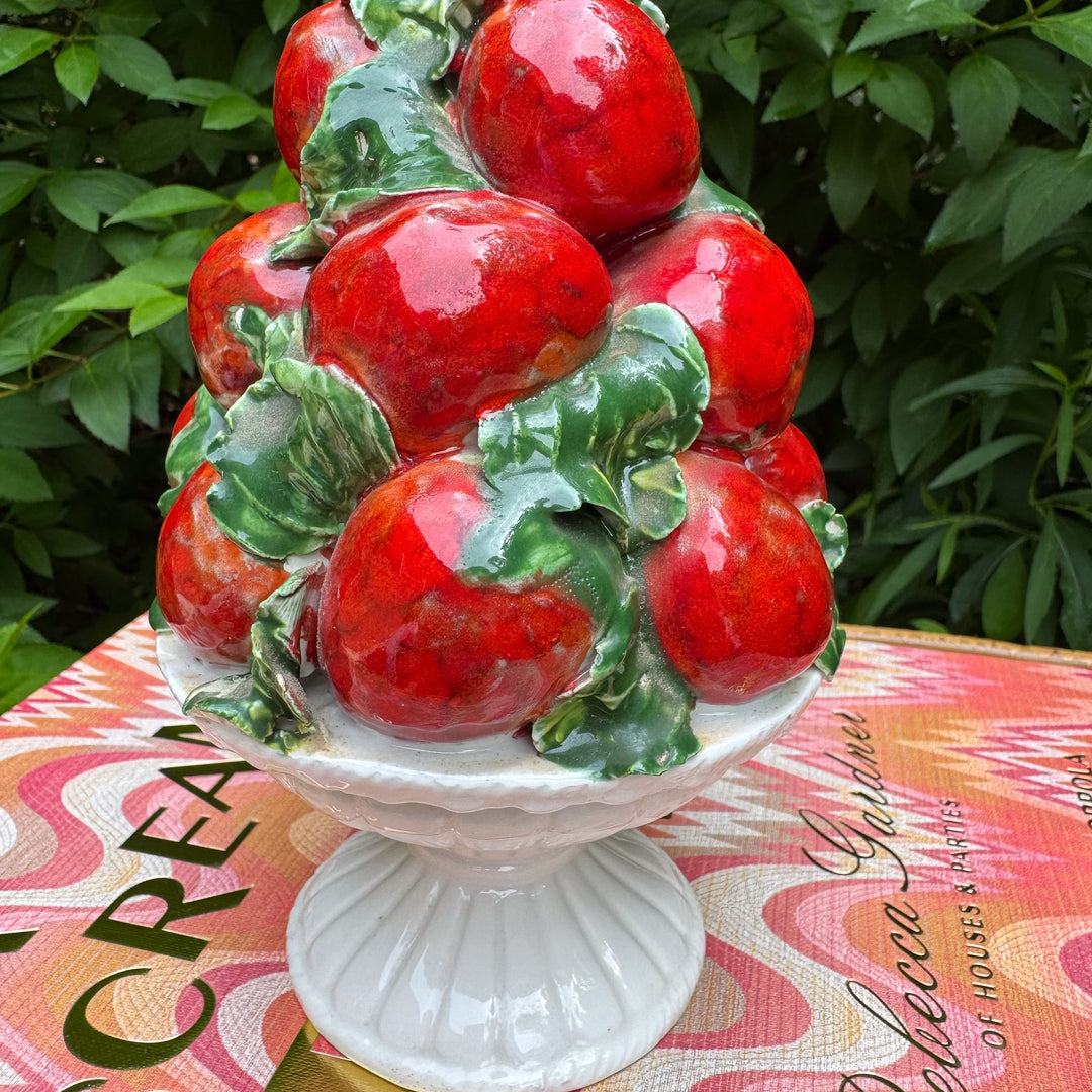 Vintage Petite Italian Strawberry Topiary