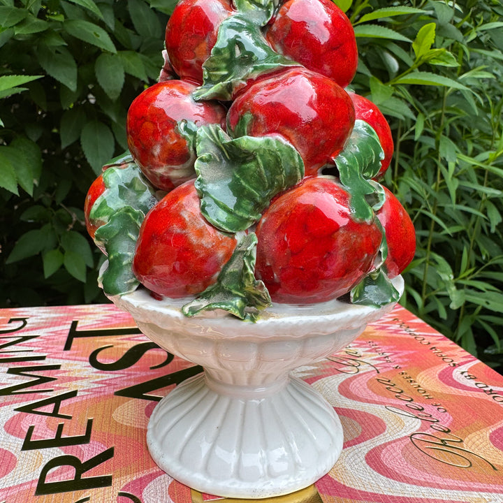 Vintage Petite Italian Strawberry Topiary