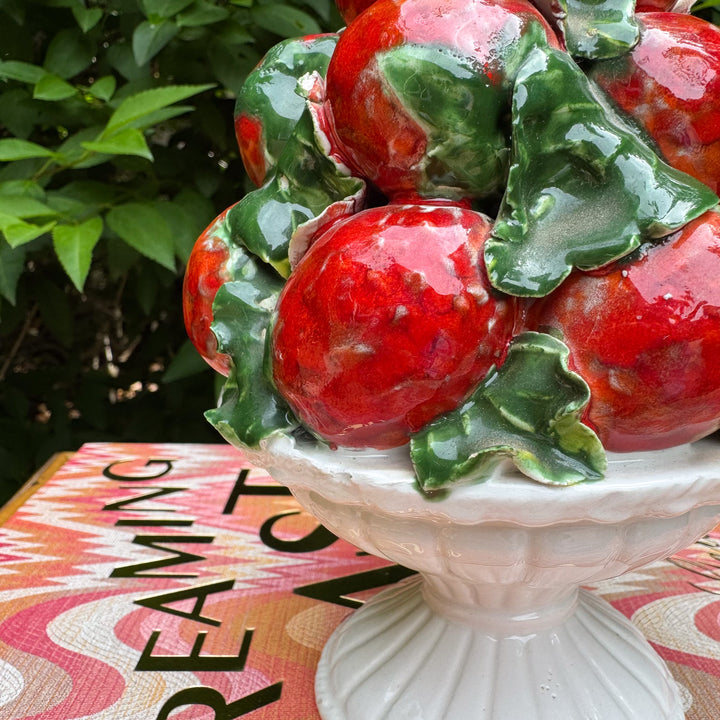 Vintage Petite Italian Strawberry Topiary