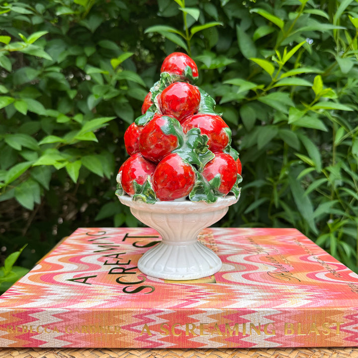 Vintage Petite Italian Strawberry Topiary