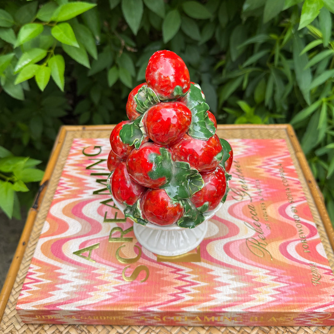 Vintage Petite Italian Strawberry Topiary
