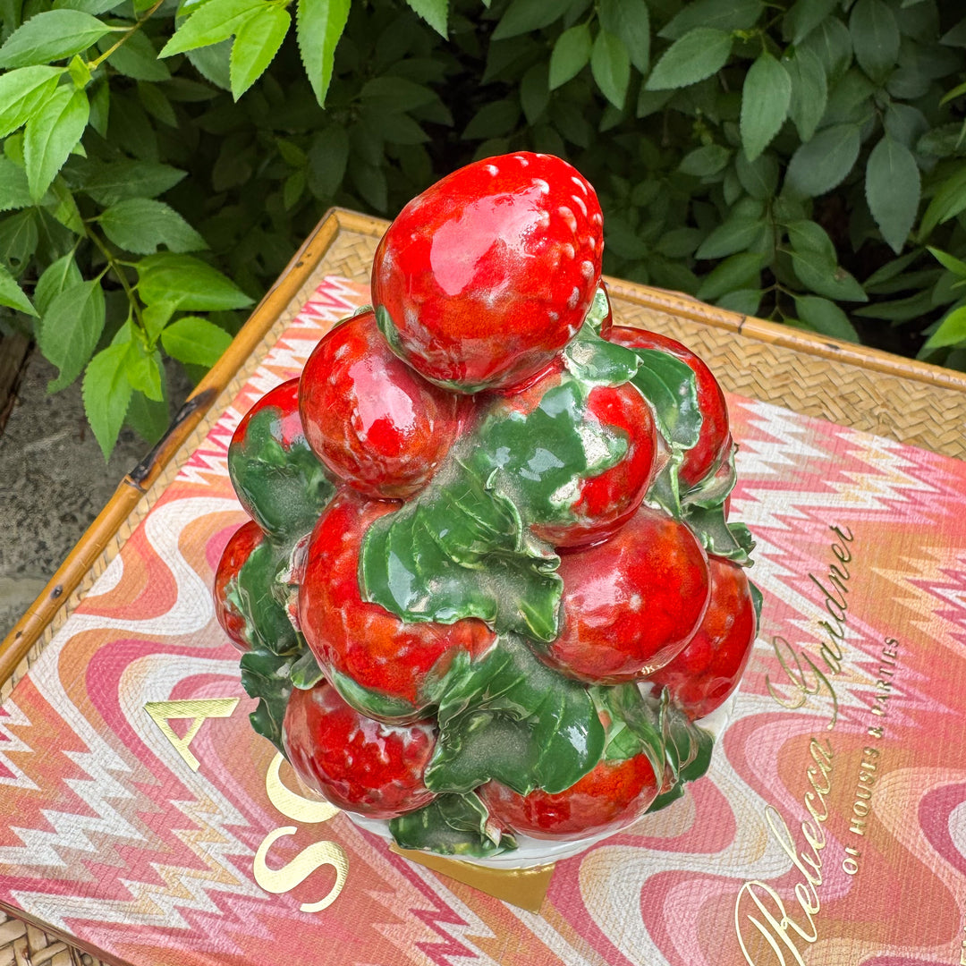 Vintage Petite Italian Strawberry Topiary