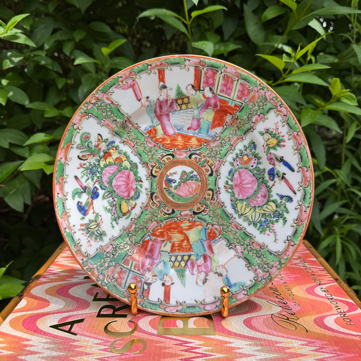 Antique Rose Medallion Plate - Sold Individually