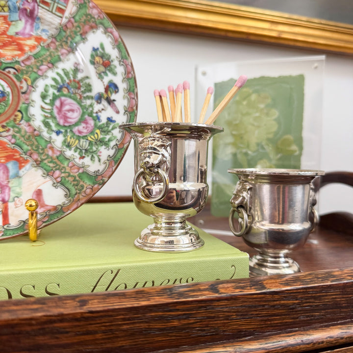 Vintage Mini Urn with Lion Handle