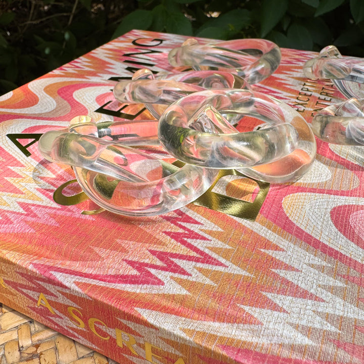 Vintage Acrylic Knot Napkin Rings