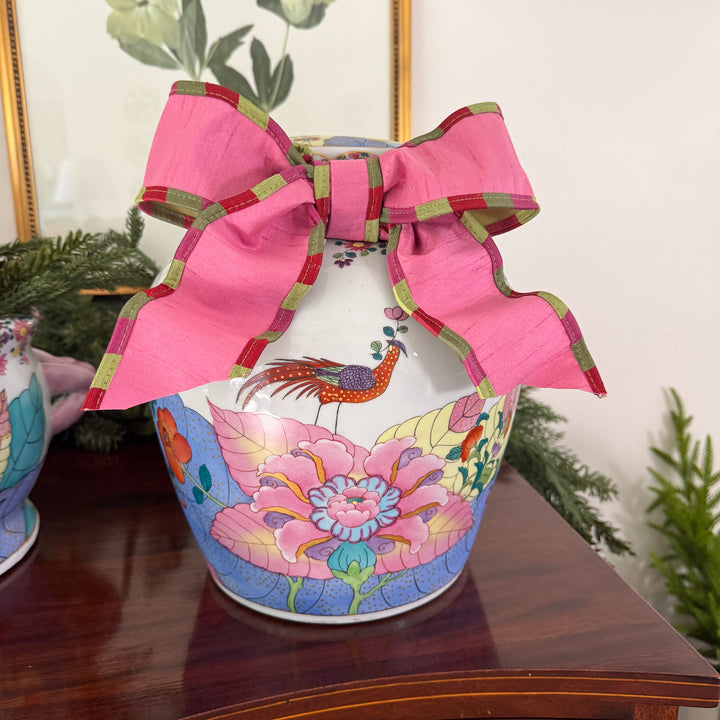 Large Tobacco Leaf Ginger Jar