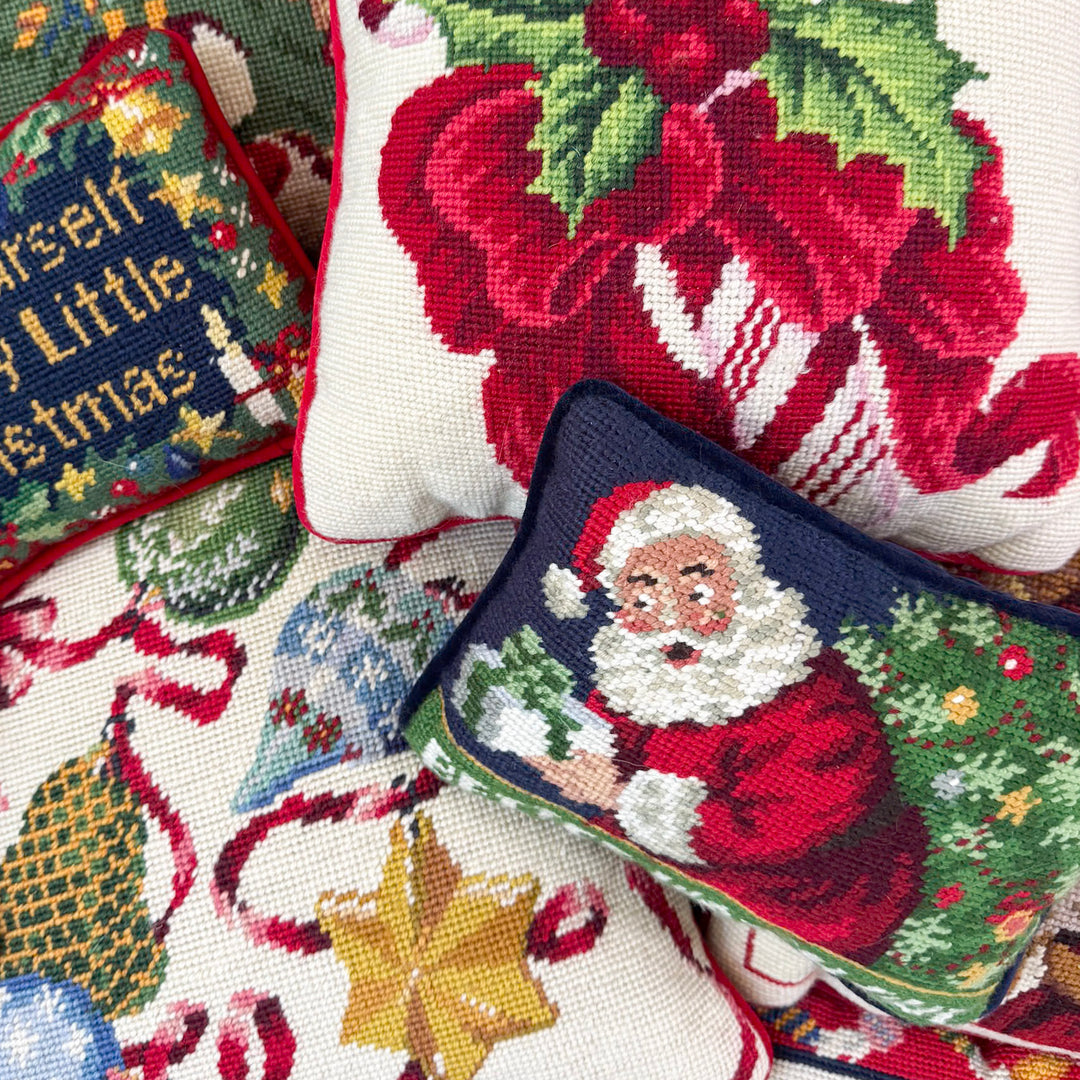 Better Watch Out Needlepoint Pillow
